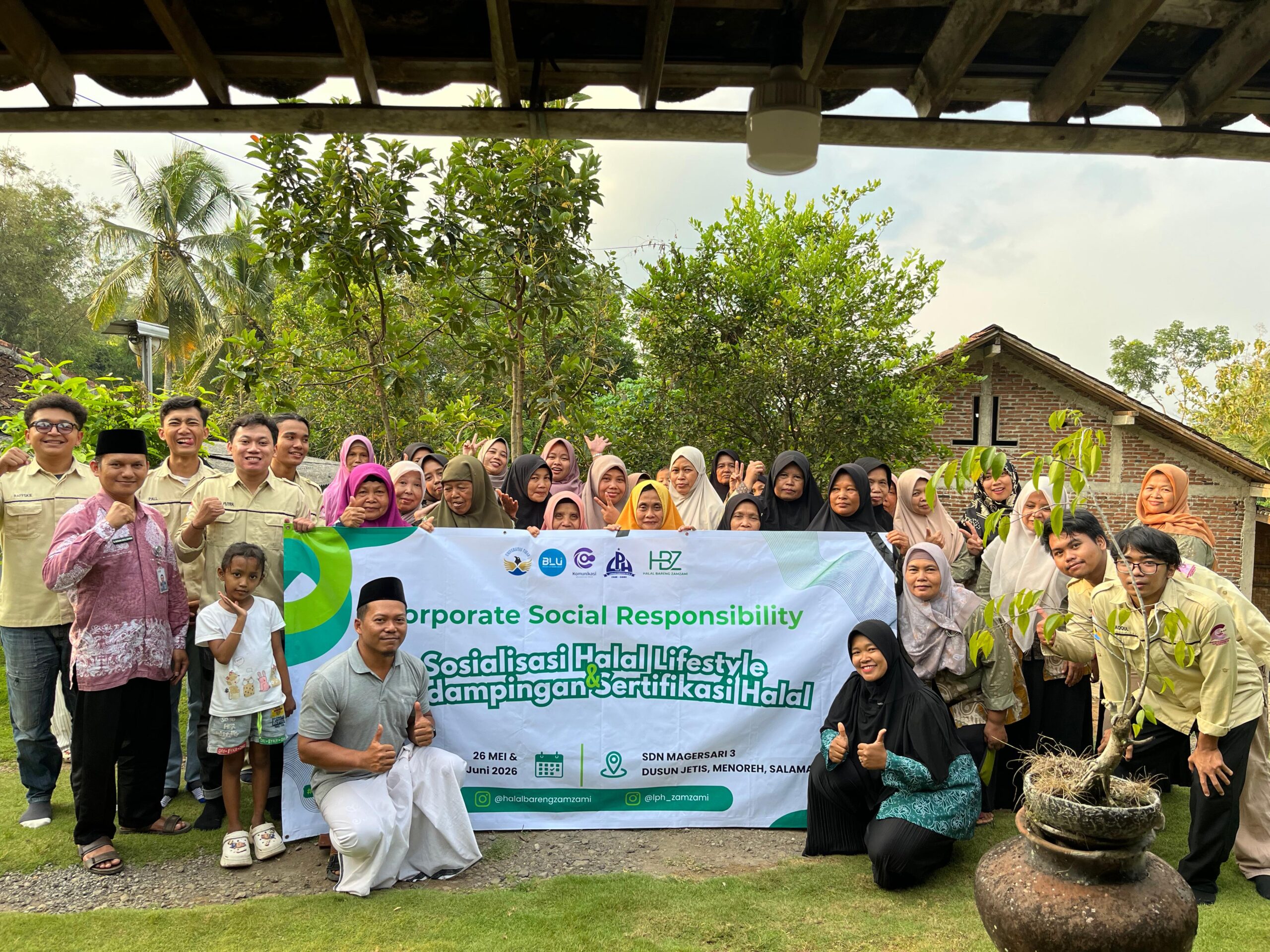 Mahasiswa Ilkom Untidar dan LPH Zamzami Fasilitasi Sertifikasi Halal Gratis bagi UMKM Grubi di Salaman